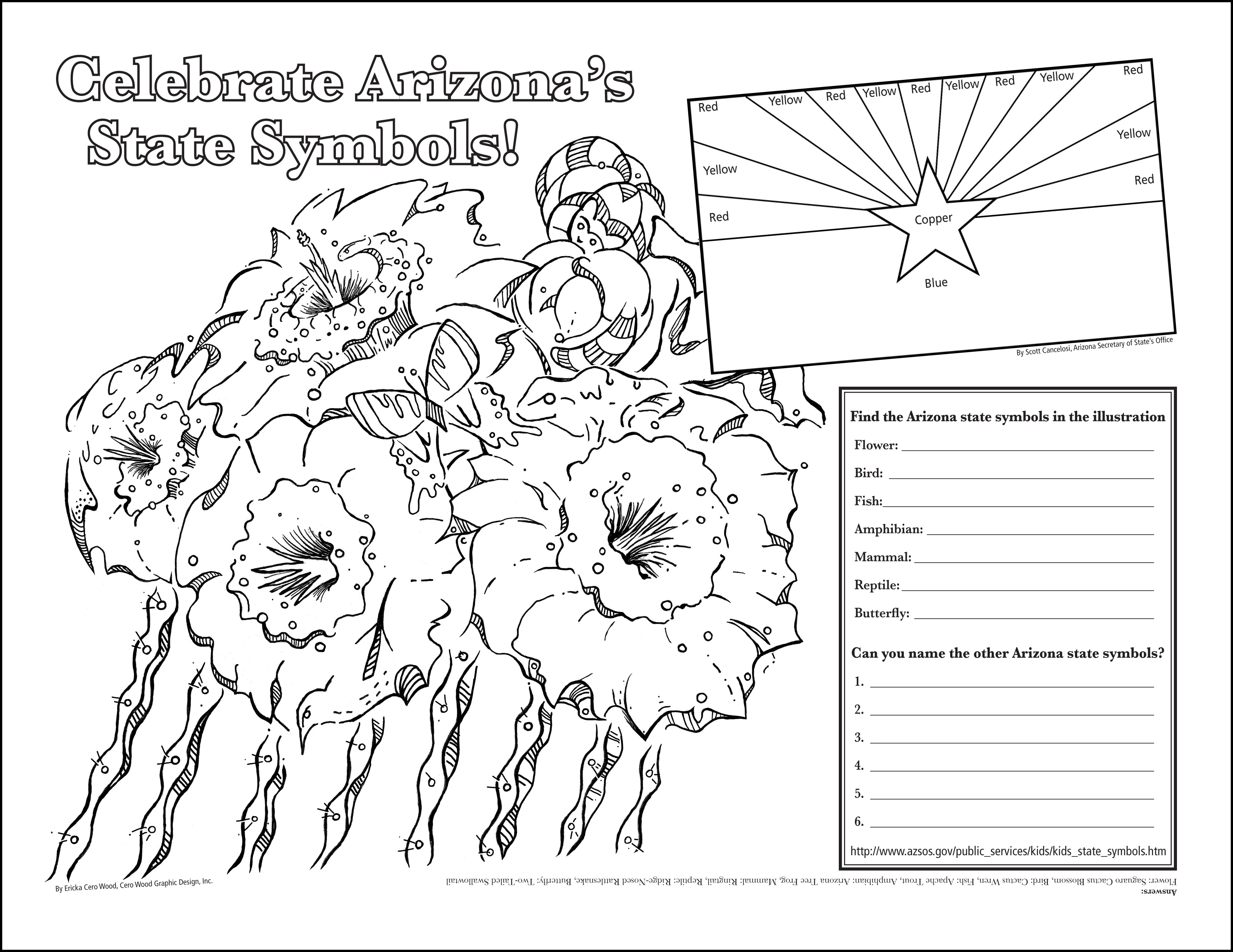 AZ Symbols worksheet for kids